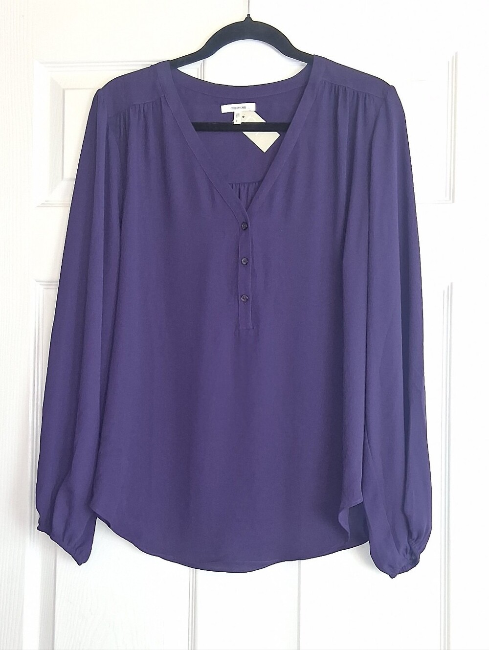 Maurices Classic Purple Chic Pullover Blouse